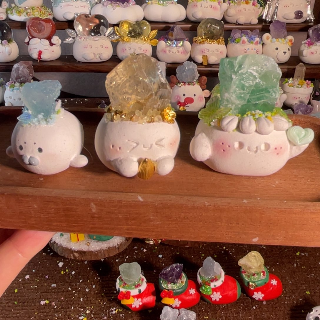 树脂桌面摆件豆丁