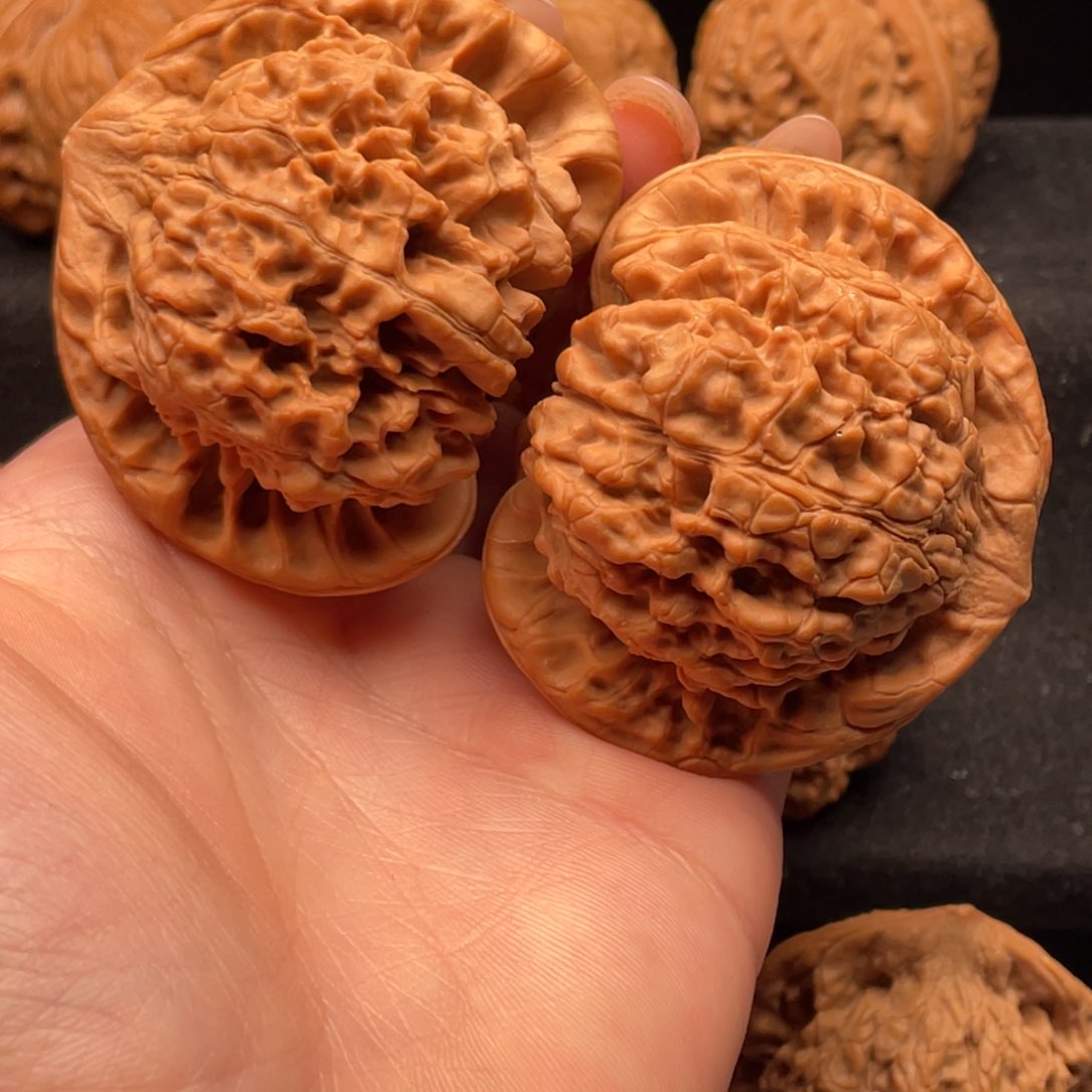 文玩核桃把件54官帽