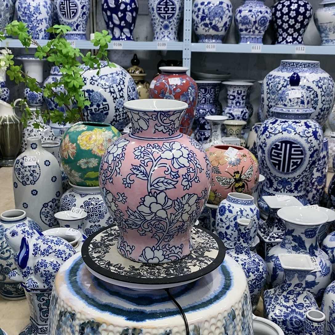 【闪购商品】摆件石榴瓶瓷器摆件………………………………