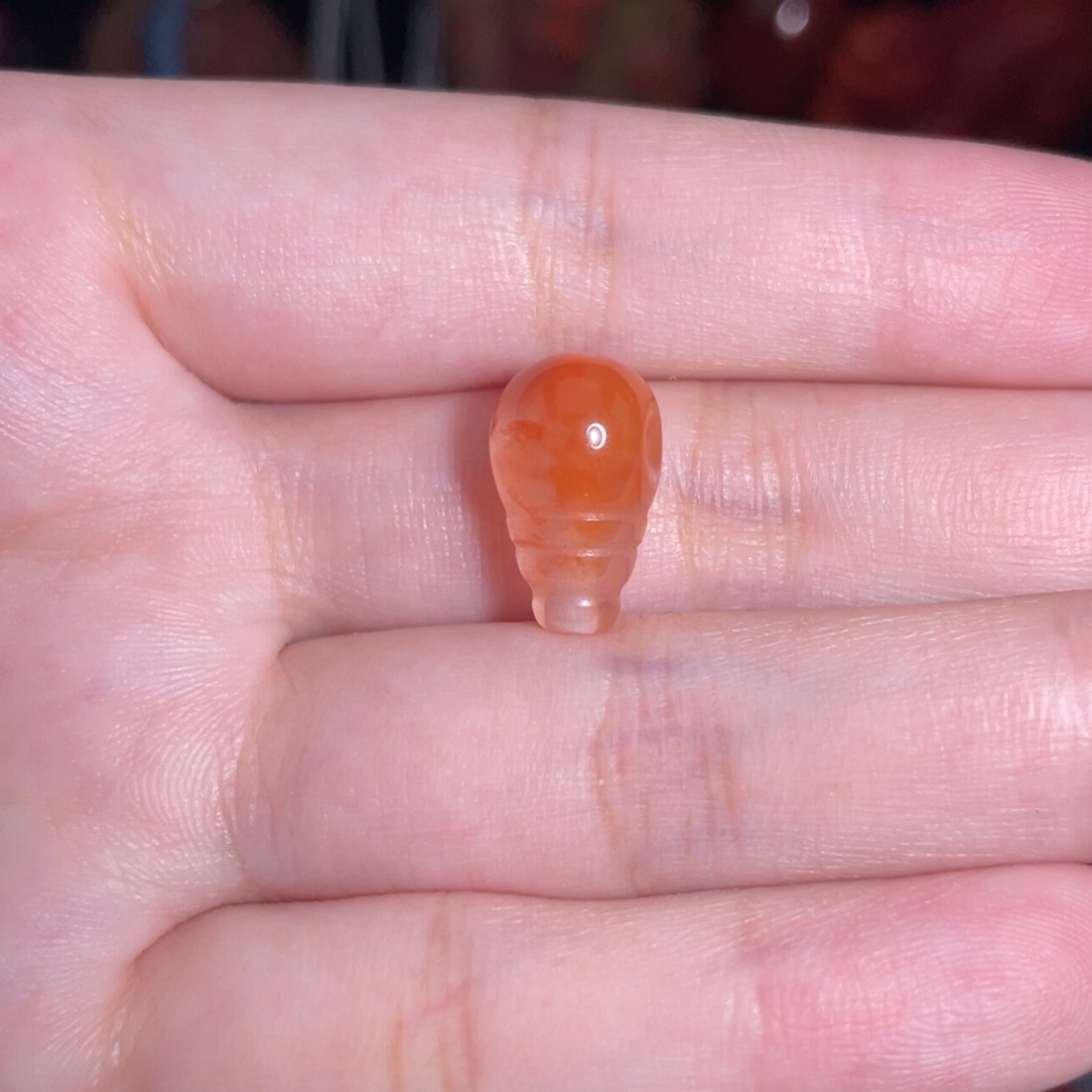 未镶嵌冰飘三通8mm+南红玛瑙