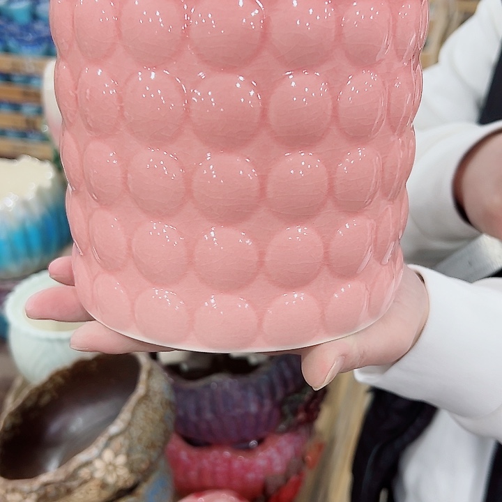 有孔.凑满10元发货多肉陶瓷花盆！