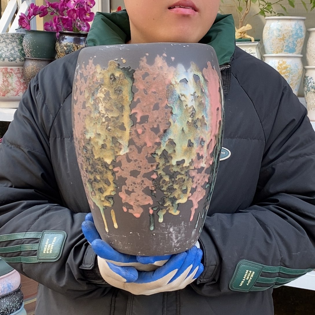 紫砂花盆口18高27福利