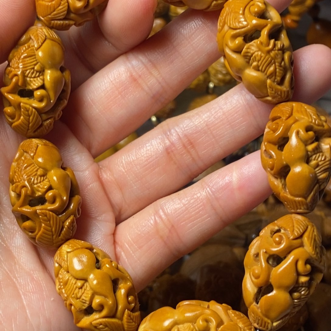 橄榄核手串/手链镂空福禄