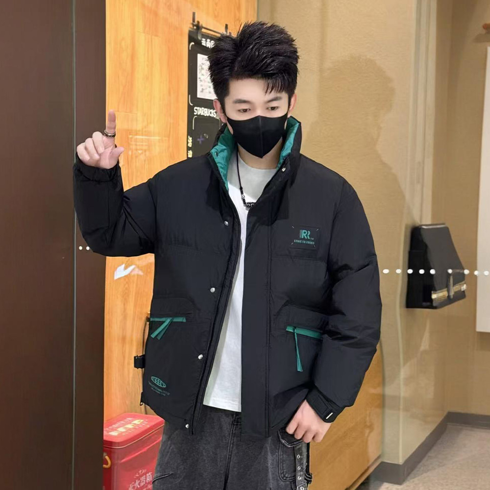 9808 2026冬季御寒保暖锁温防寒服男士时尚休闲断码剪标厚外套