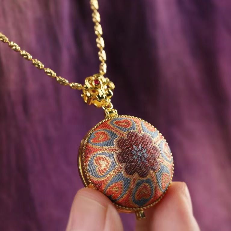 非金属布艺项链 10-100非遗宋锦手工项链吊坠手链手镯发夹耳饰