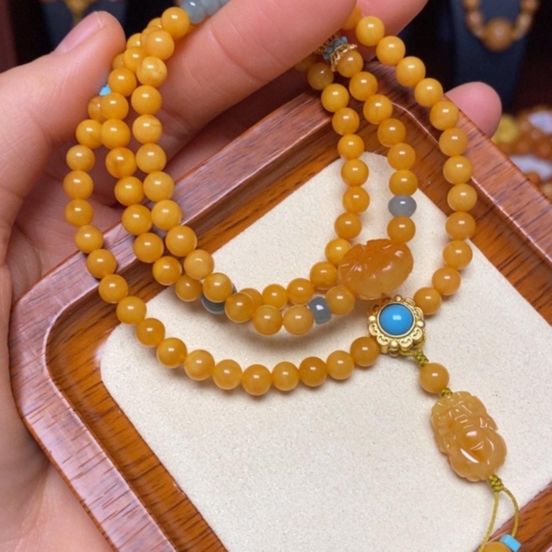 【闪购商品】蜜蜡手链未镶嵌手串