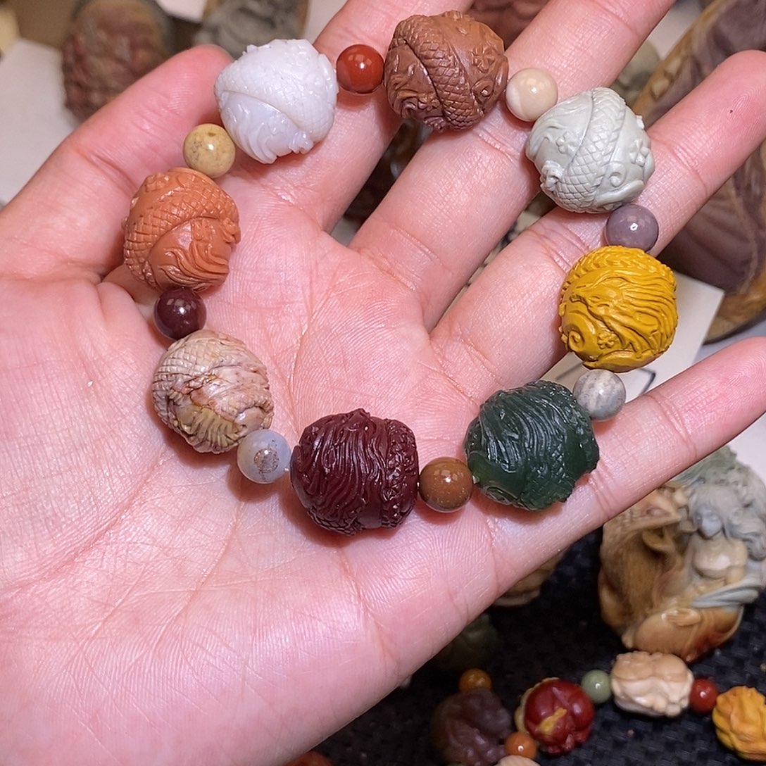 石英质玉（阿拉善玉）未镶嵌手链