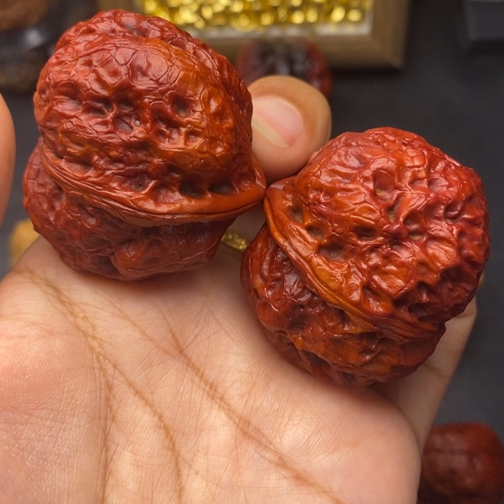 文玩核桃把件43尺霸王蟾