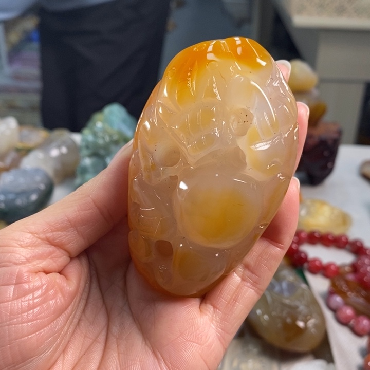 玛瑙/玉髓吊坠(不含链)未镶嵌