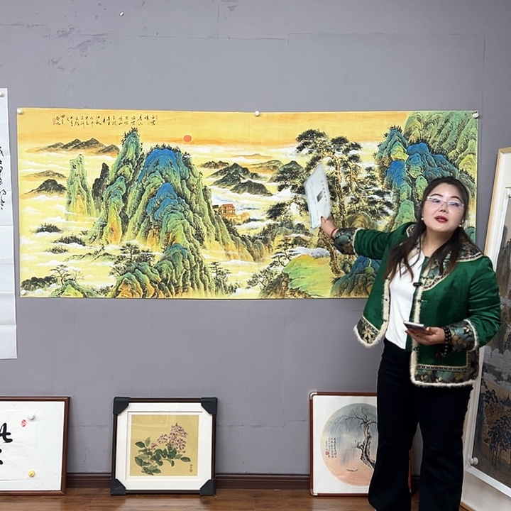 国画中美老师的作品11111