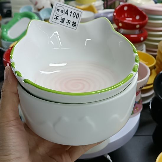 乌***ฅ跑单拉黑！No退No换！瑕疵宠物碗-100