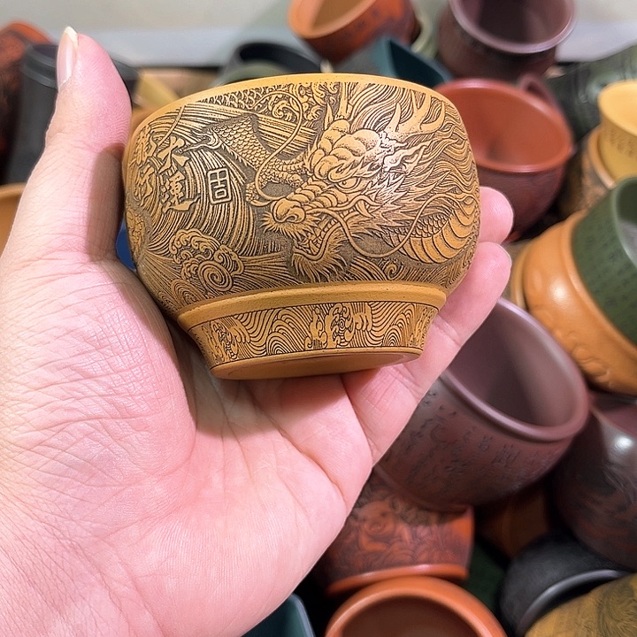 茶杯紫砂全手工紫砂主人杯