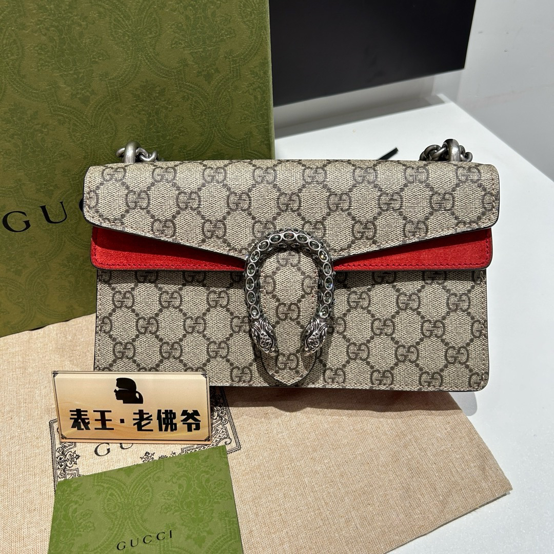 99新 GUCCI/古驰 Gucci 新款钻扣酒神 经典款7262