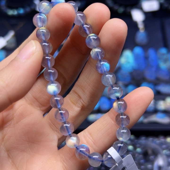 拉长石手串未镶嵌7左右