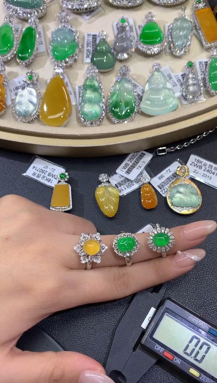 翡翠1件-18k金-多样性发货一件-JS11|CXQ21