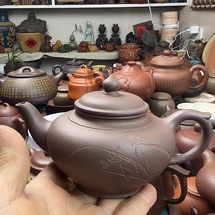 忠***茶壶紫泥原矿紫砂