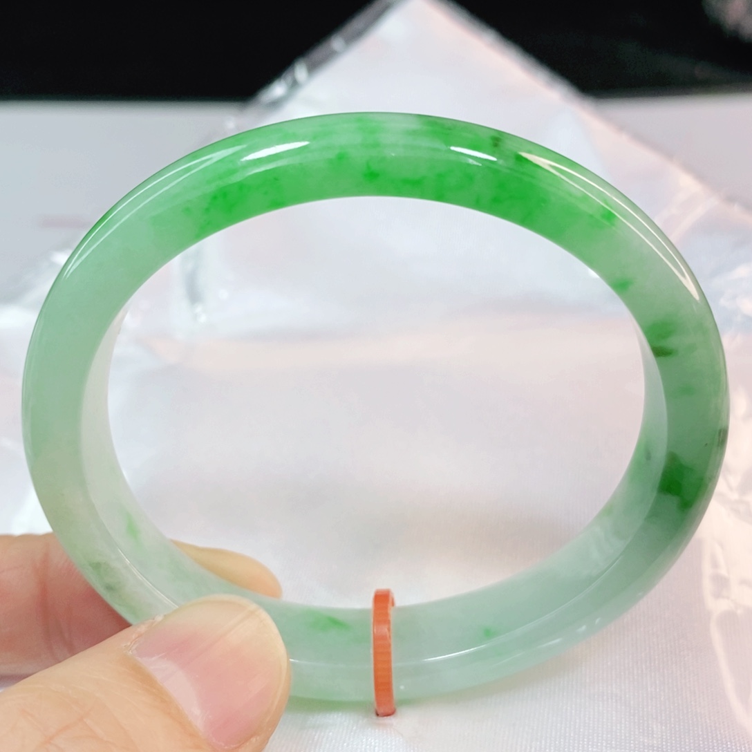 翡翠手镯未镶嵌葡**爸54.2圈口贵妃