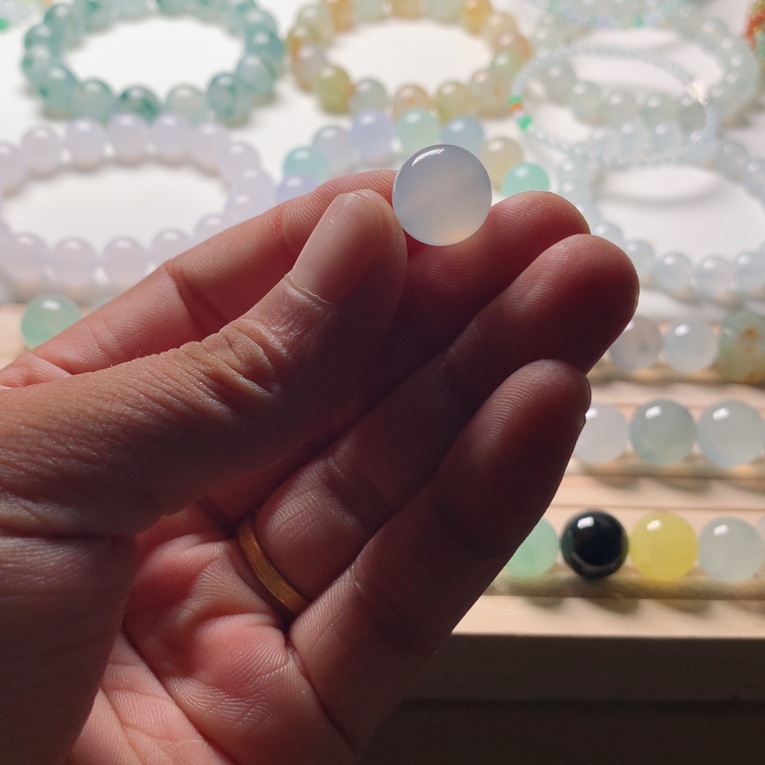 未镶嵌手链翡翠天然翡翠卡13单珠