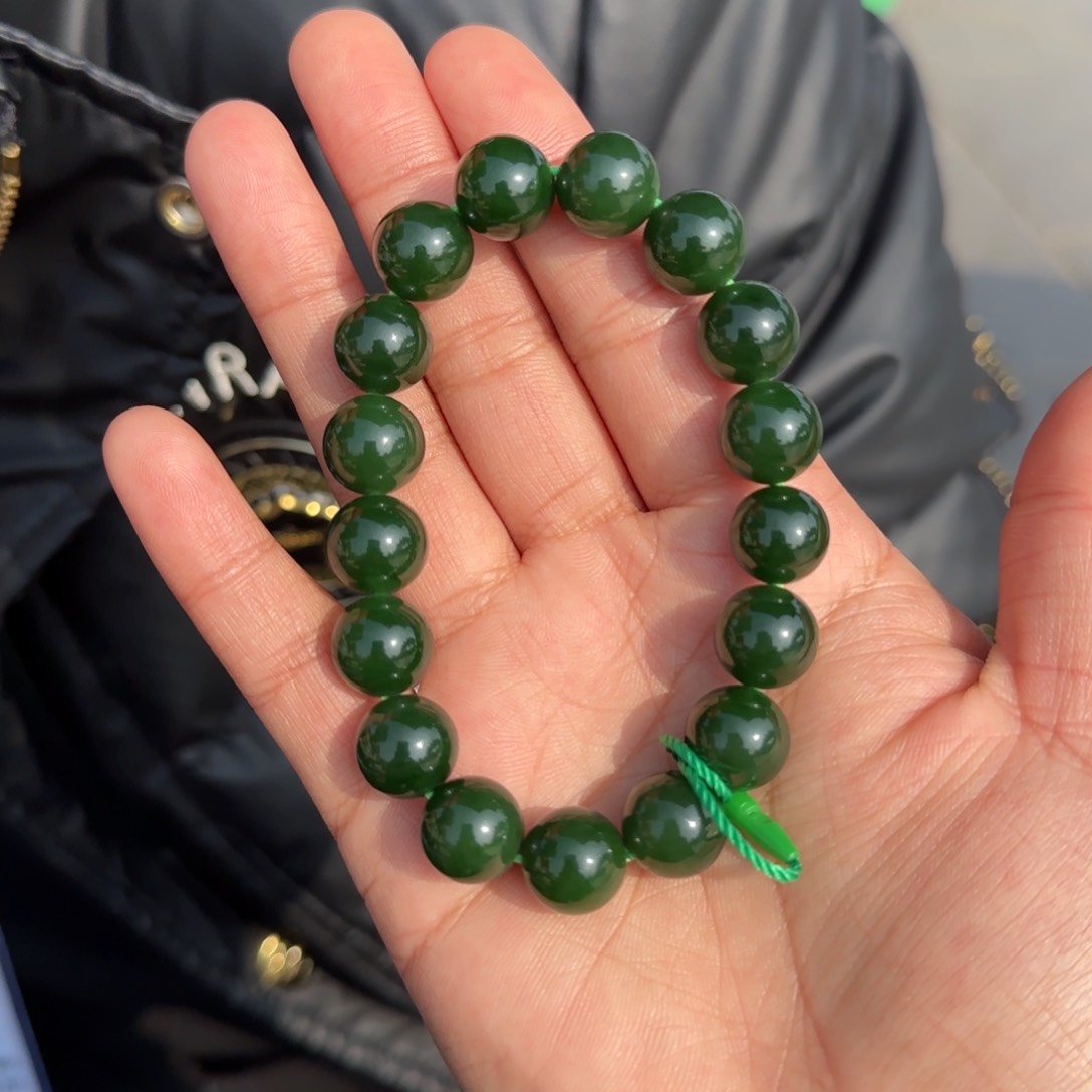 和田玉手串未镶嵌