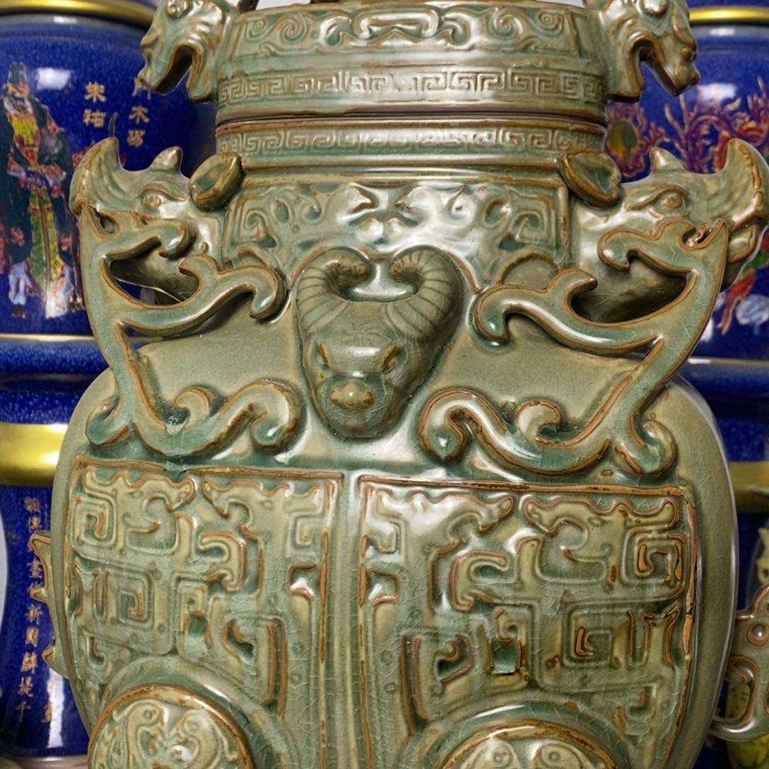 ****功瓷器瓷器瓷器摆件瓷器上