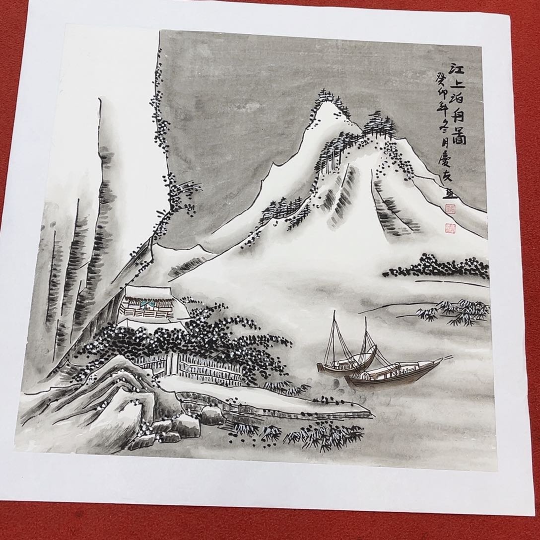 国画手绘国画作品