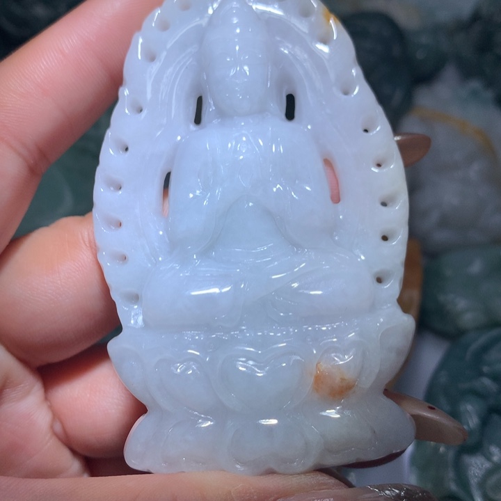 翡翠未镶嵌颈饰保真天然A货翡翠
