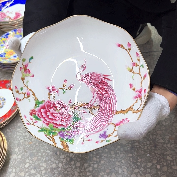 瓷8英寸6花口深。。。。。。