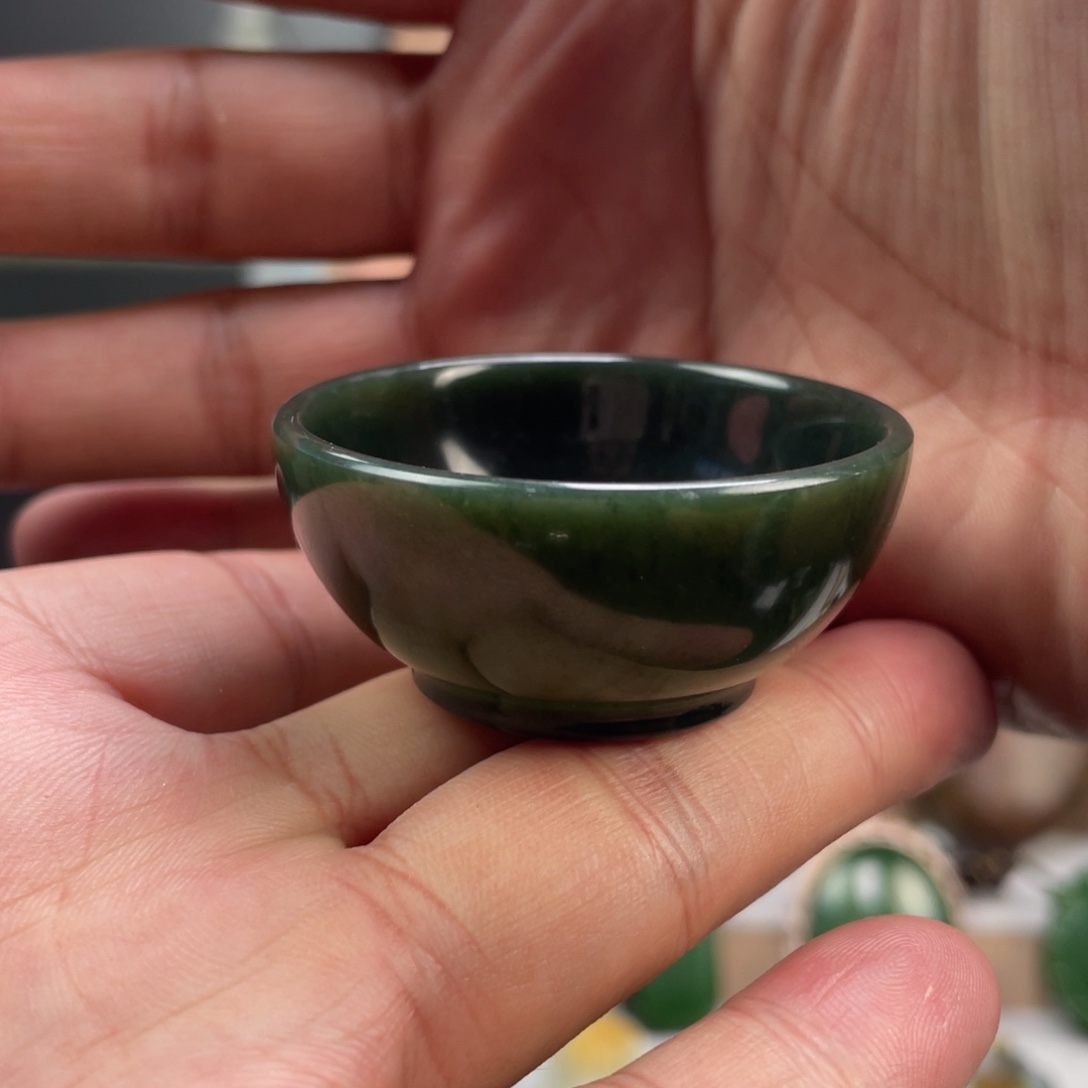 未镶嵌和田玉挂件和田玉茶杯未镶嵌