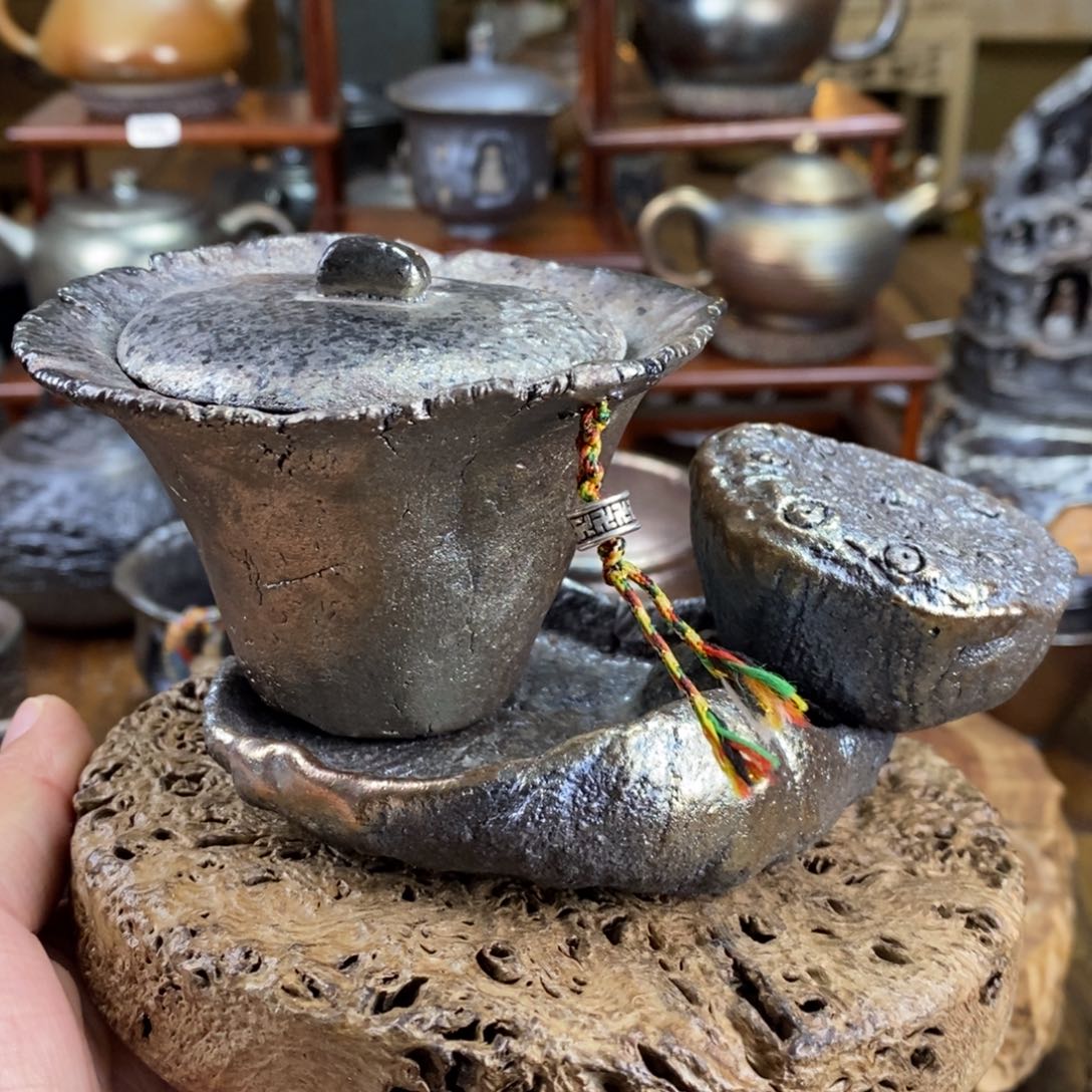 建水紫陶，全手工纯柴烧茶器