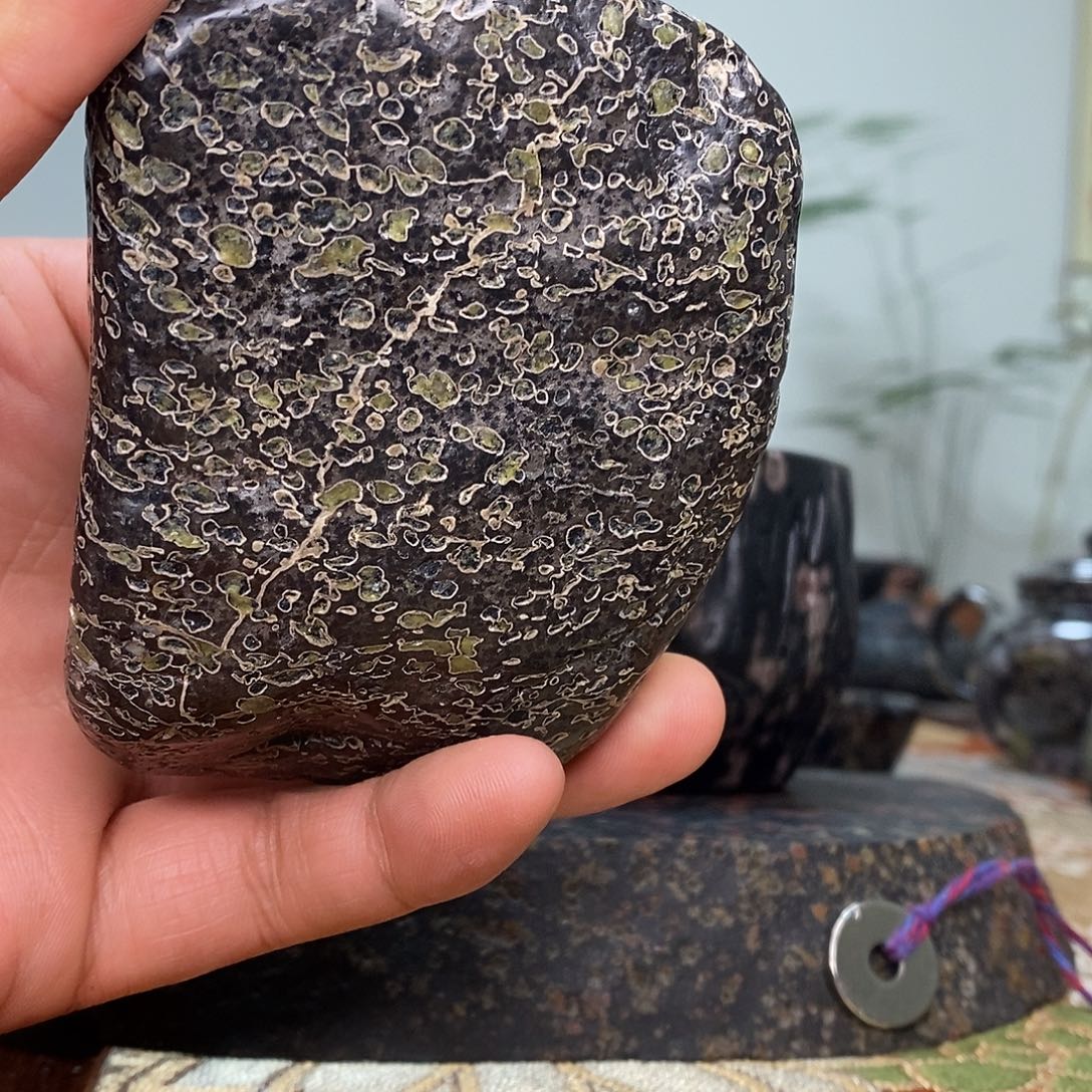 豫石匠梅花玉小鼻嘎随形手把压书石茶宠