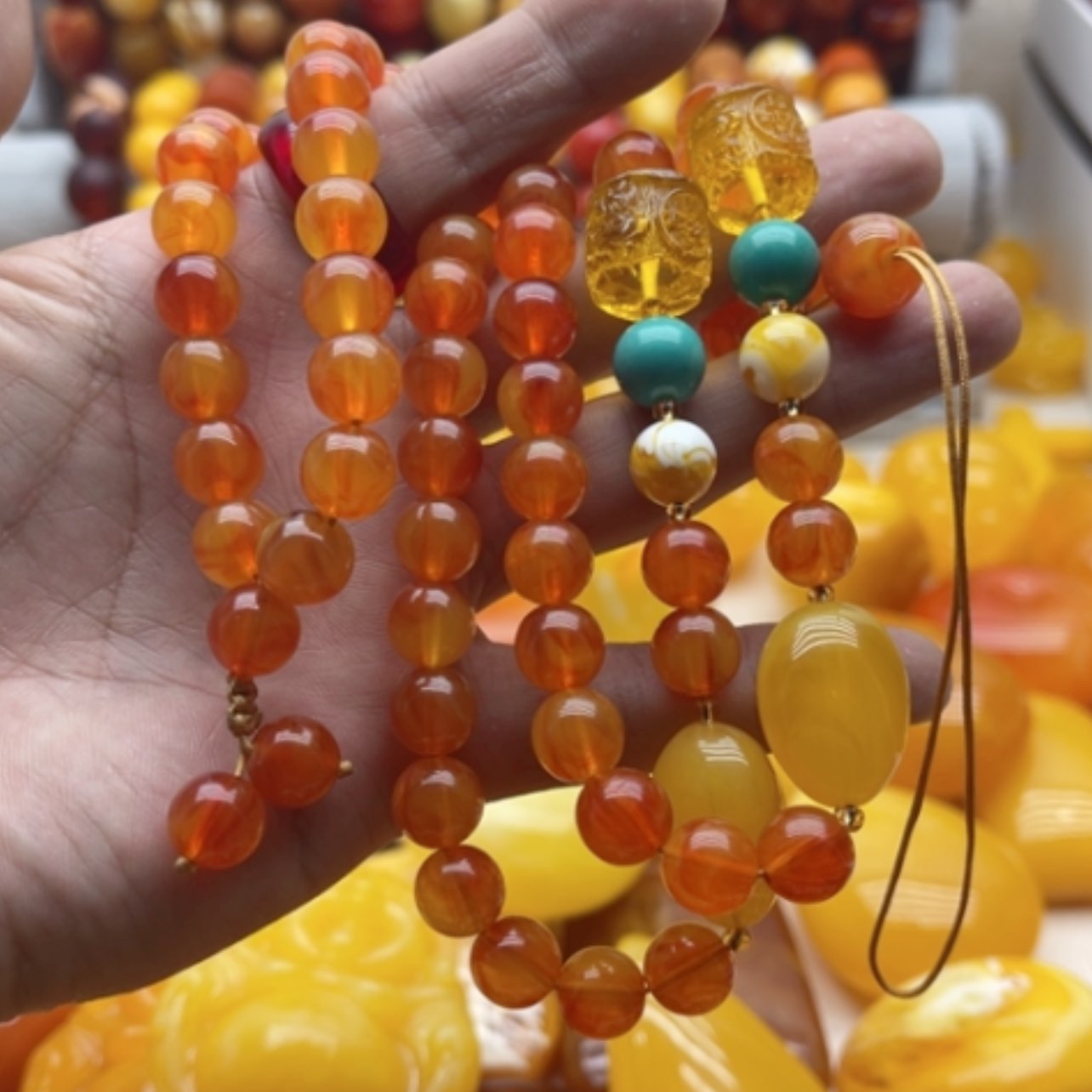 【闪购商品】蜜蜡颈饰未镶嵌蜜蜡项链