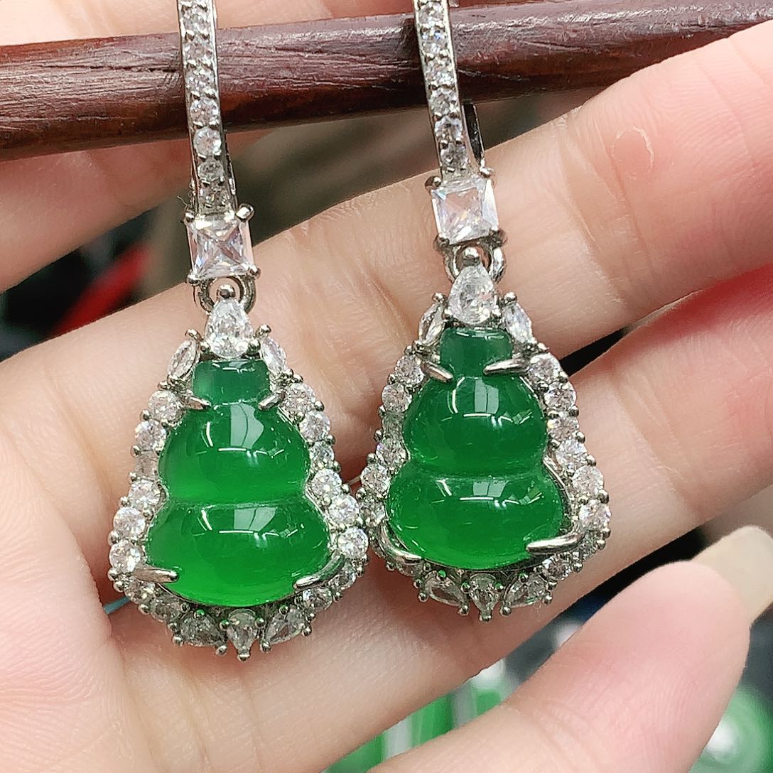 合金耳坠玛瑙/玉髓