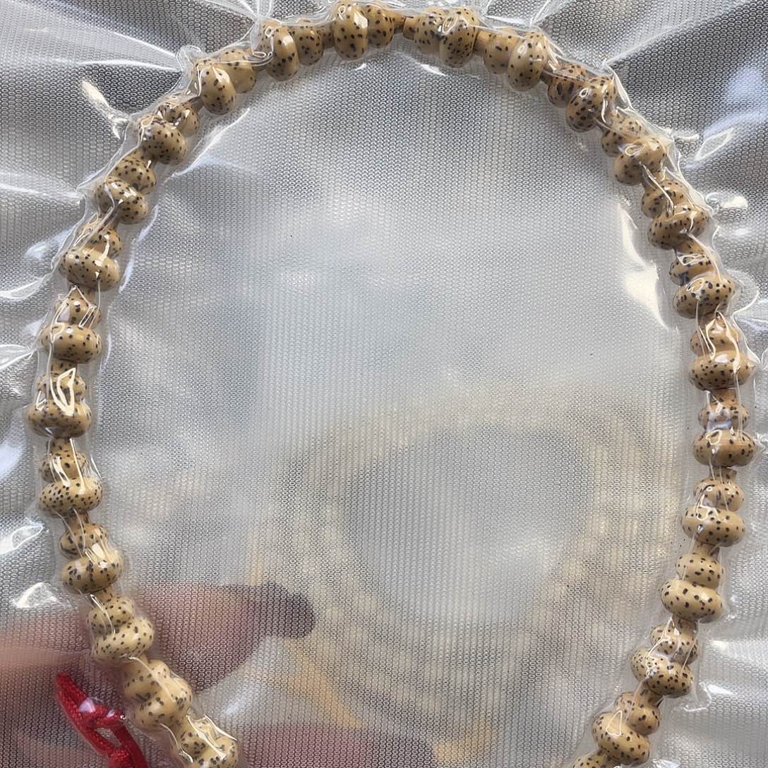 星月菩提手串原生态鸡油黄雕刻葫芦手持尺寸8