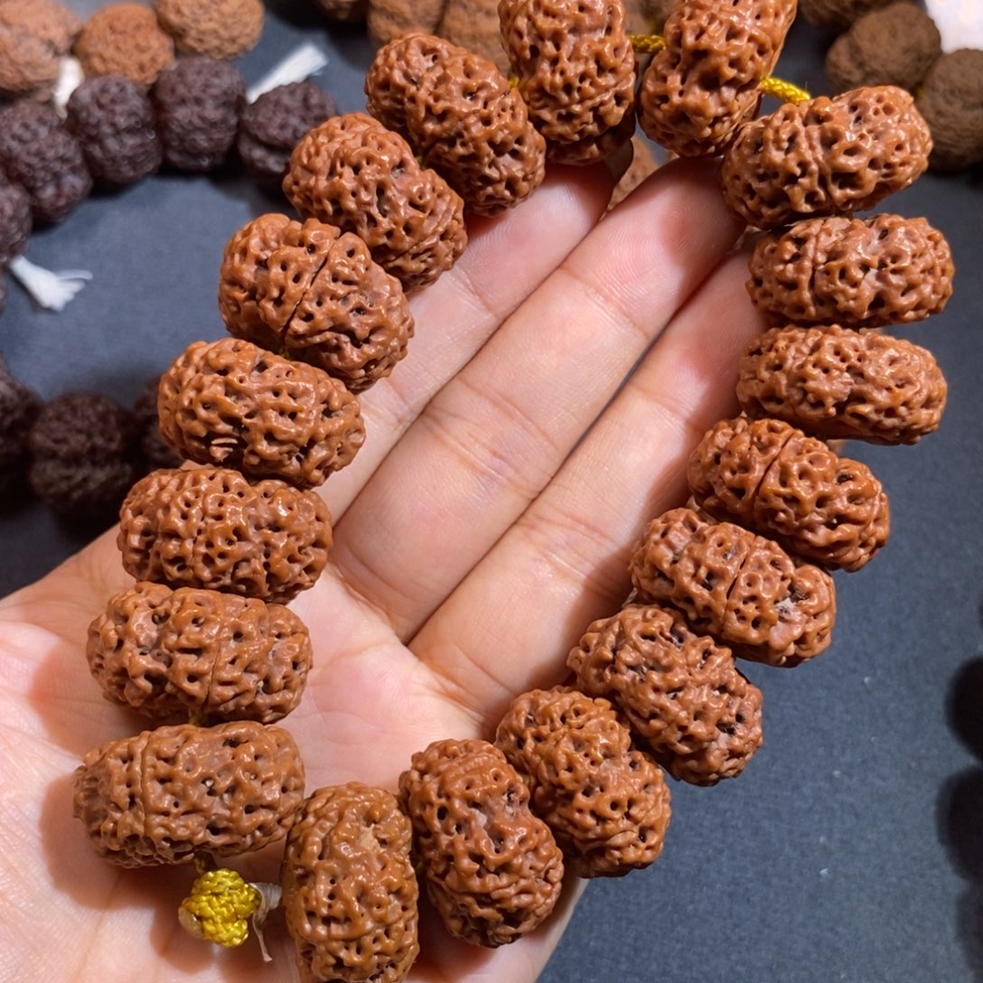 手串金刚菩提夹板蜂王25mm