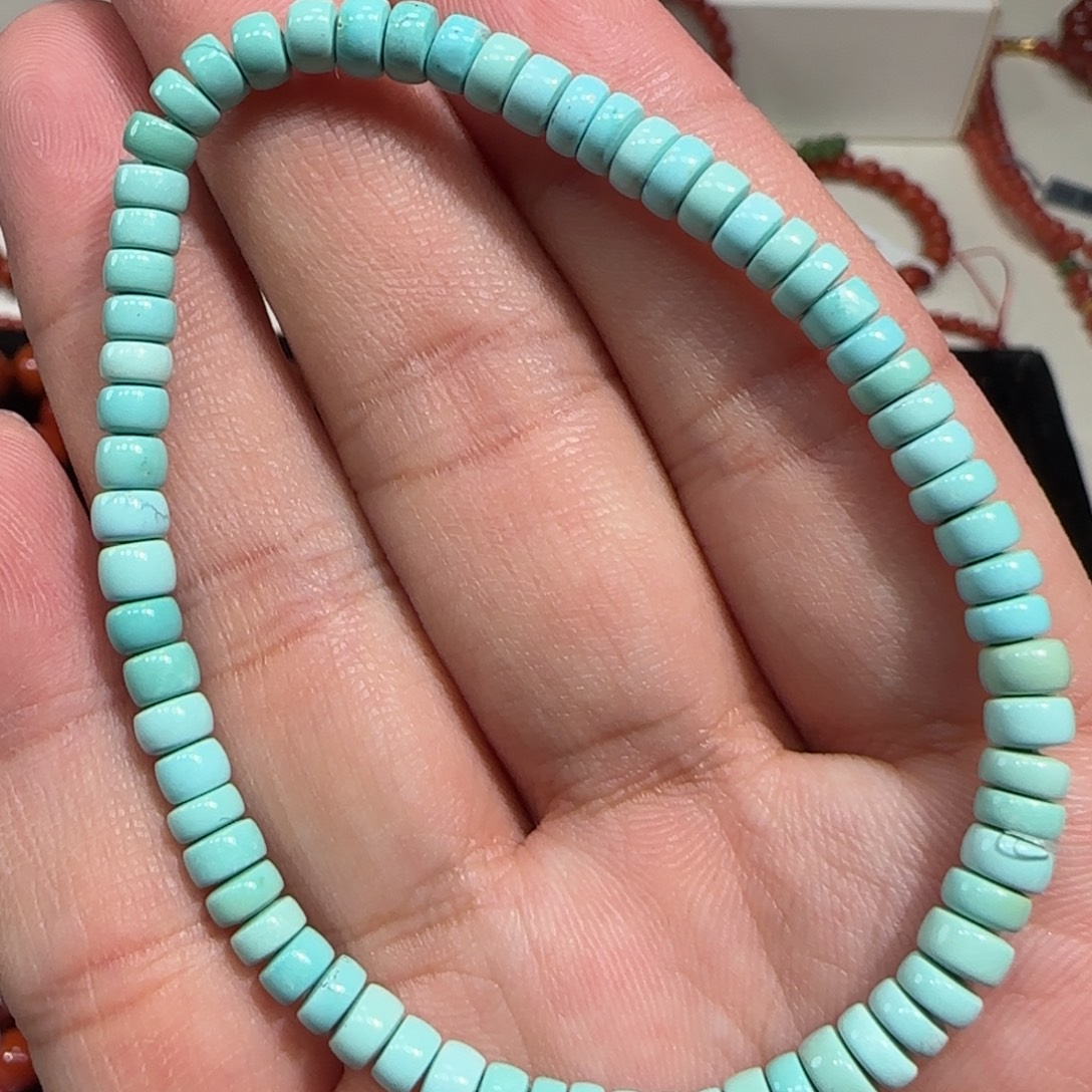 绿松石未镶嵌手链，卡4➕