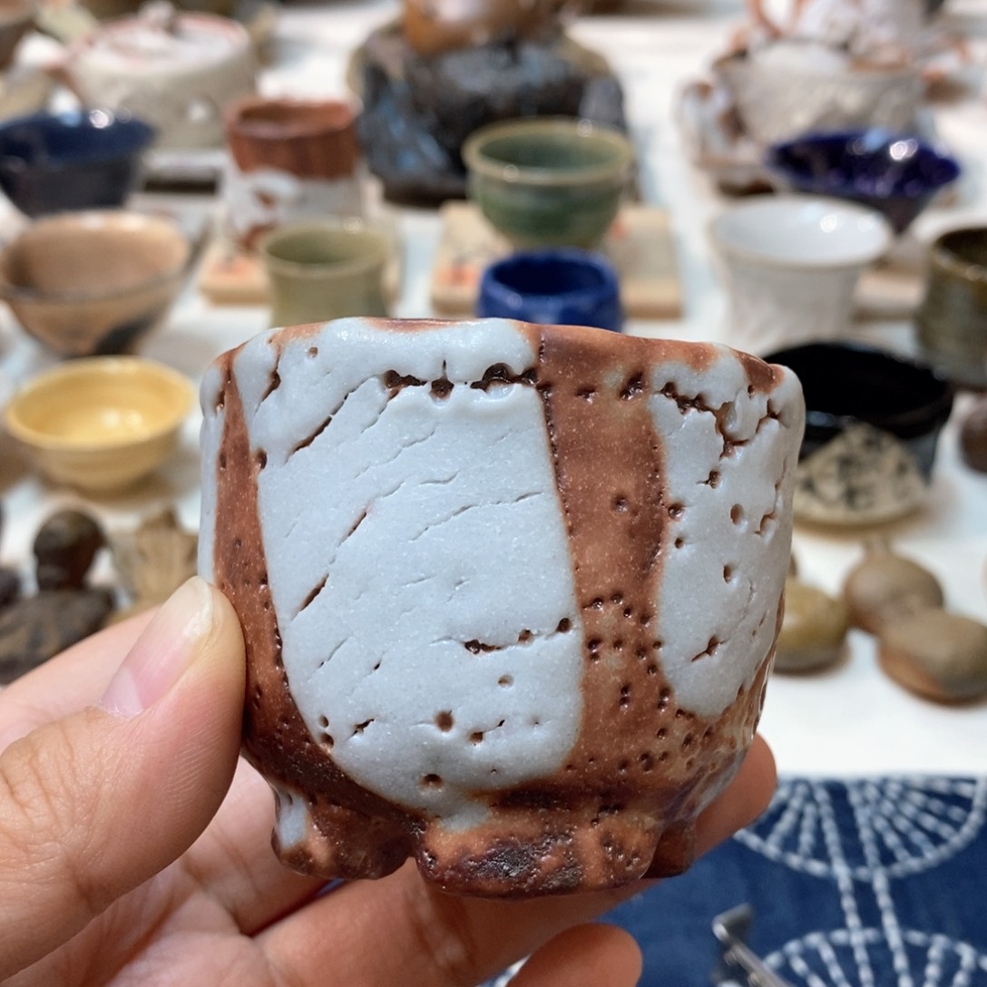 柴烧侘寂粗陶茶具