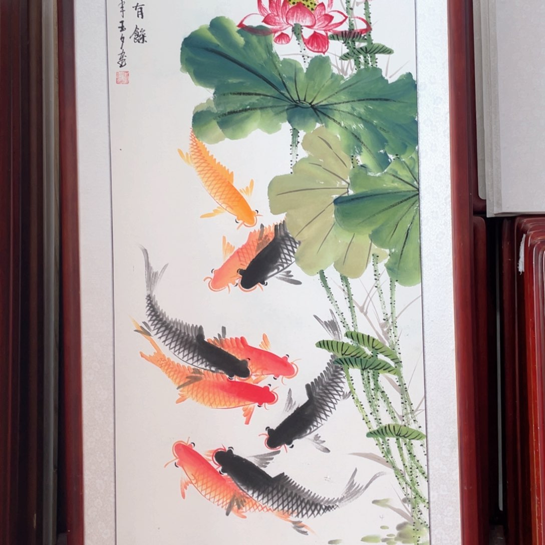 国画带框尺寸63*123厘米