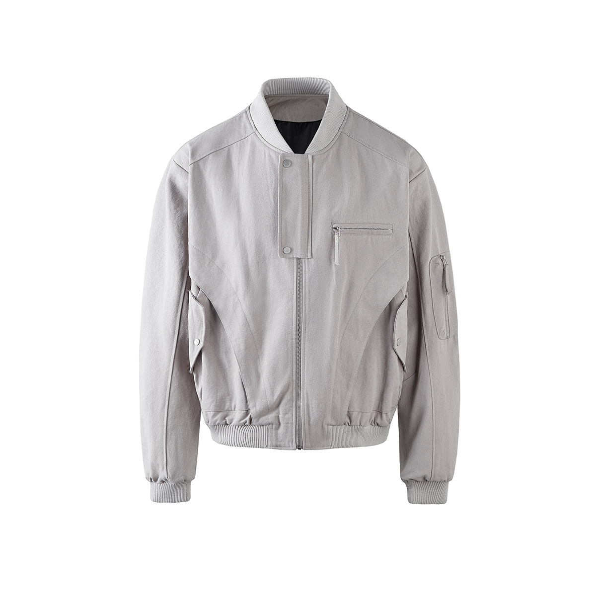 Jaaniste春季新款棒球领独特裁剪外套男时尚休闲上衣百搭潮流夹克