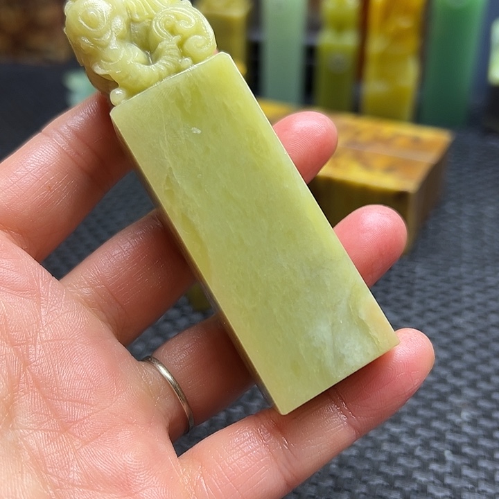 星***亮青田石印章石印章石