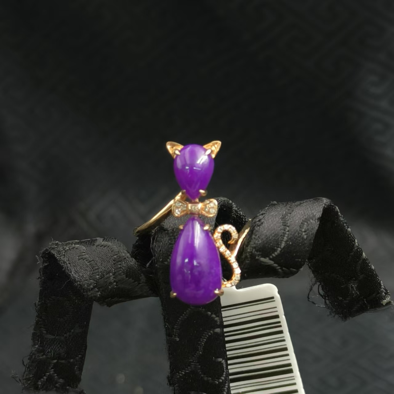 非金属皮质戒指 舒舒戒指猫猫造型舒舒21