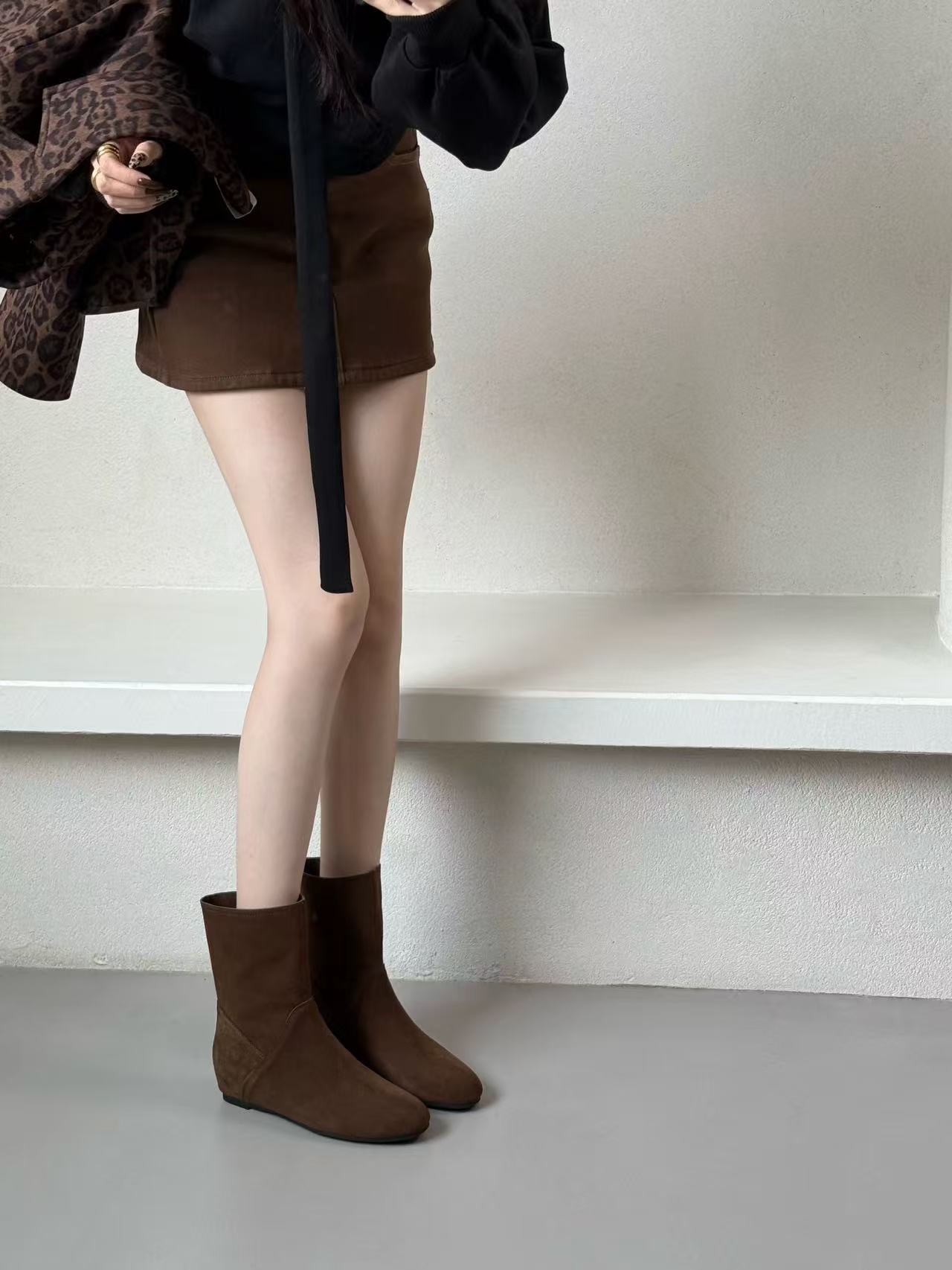 【楠屿99035】新款马丁瘦瘦靴女鞋休闲