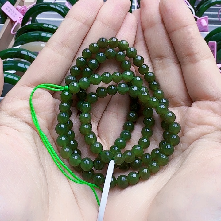 和田玉串珠未镶嵌