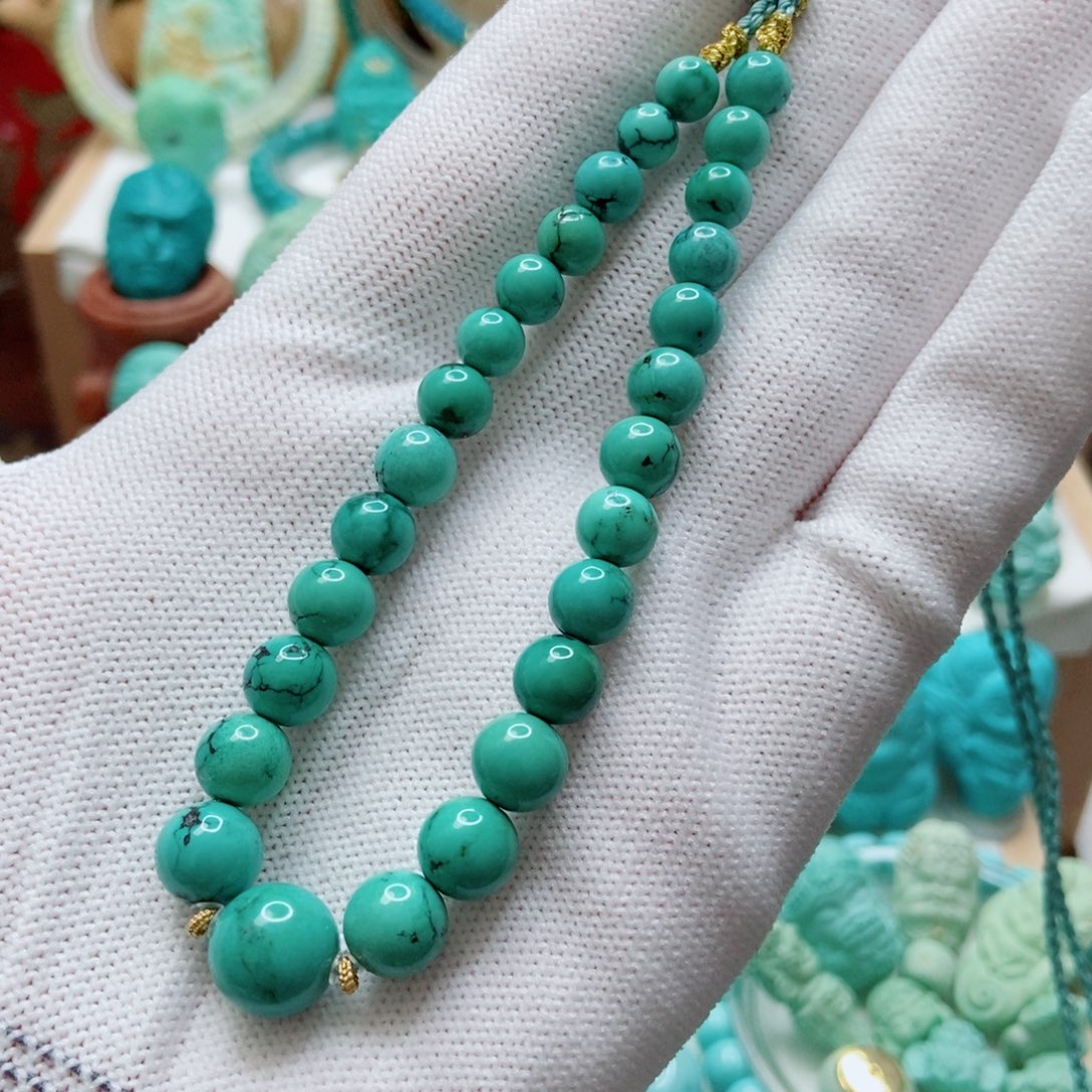 绿松石未镶嵌项链