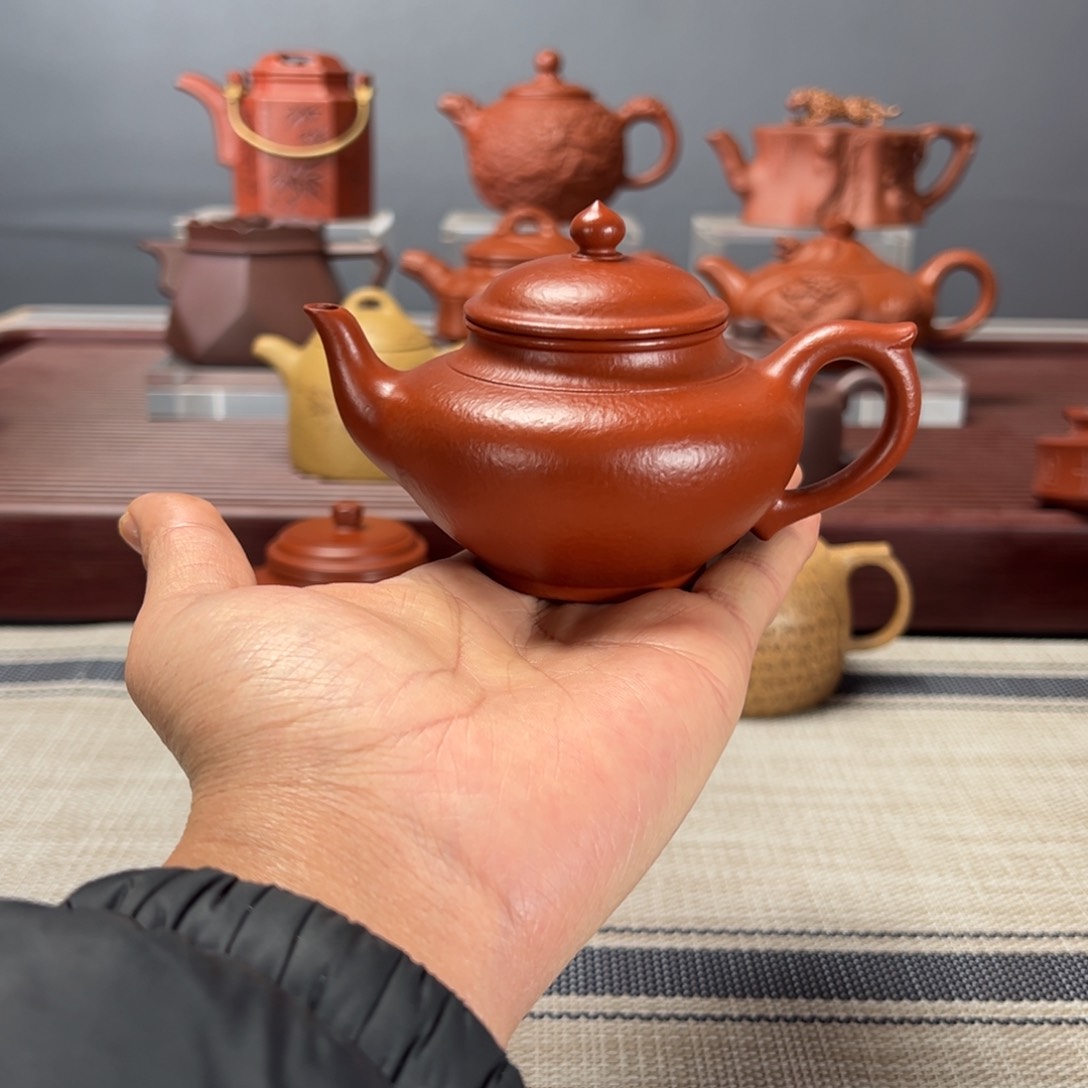 紫砂茶壶笑樱150CC朱泥