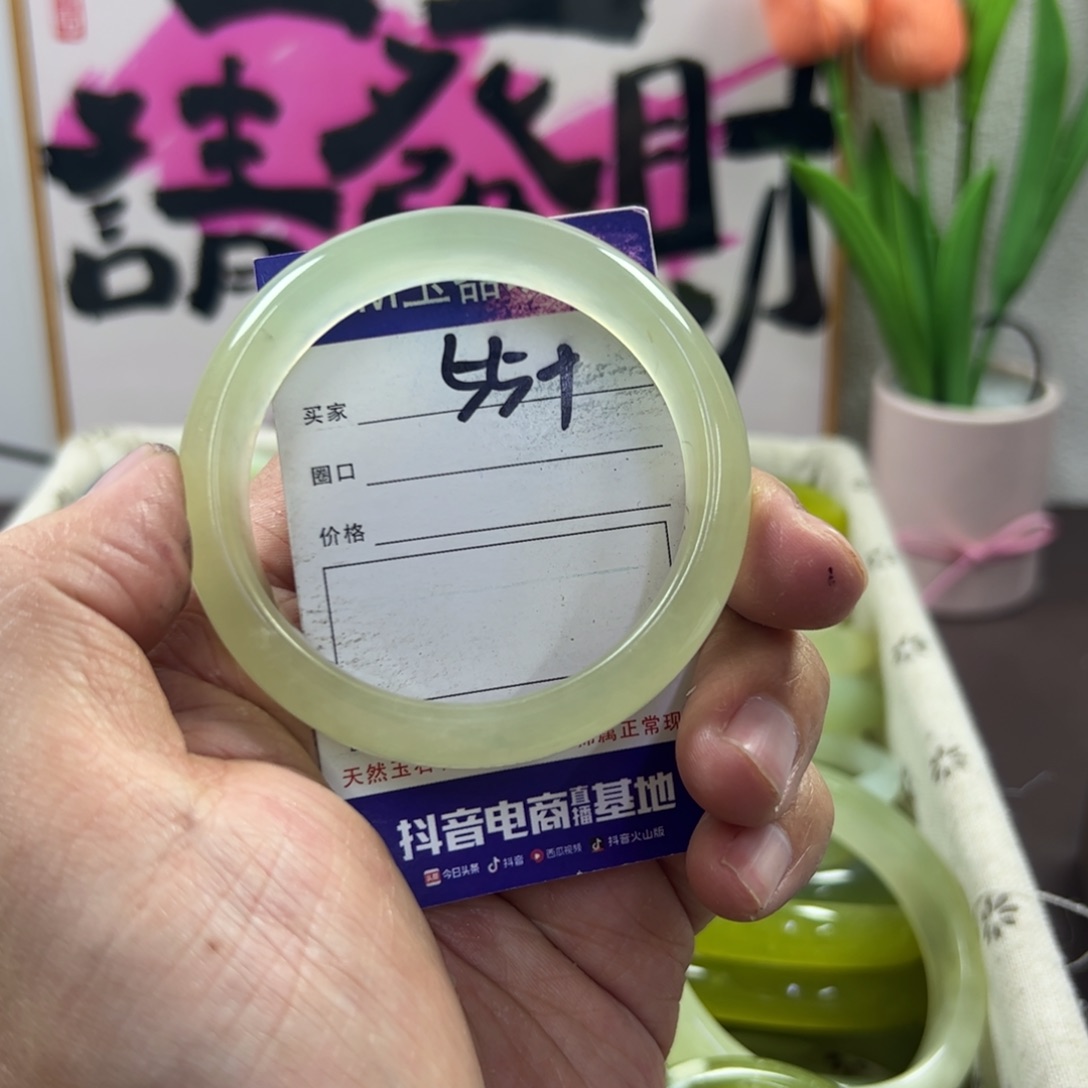 蛇纹石玉手镯未镶嵌377