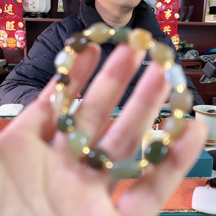 和田玉手串未镶嵌