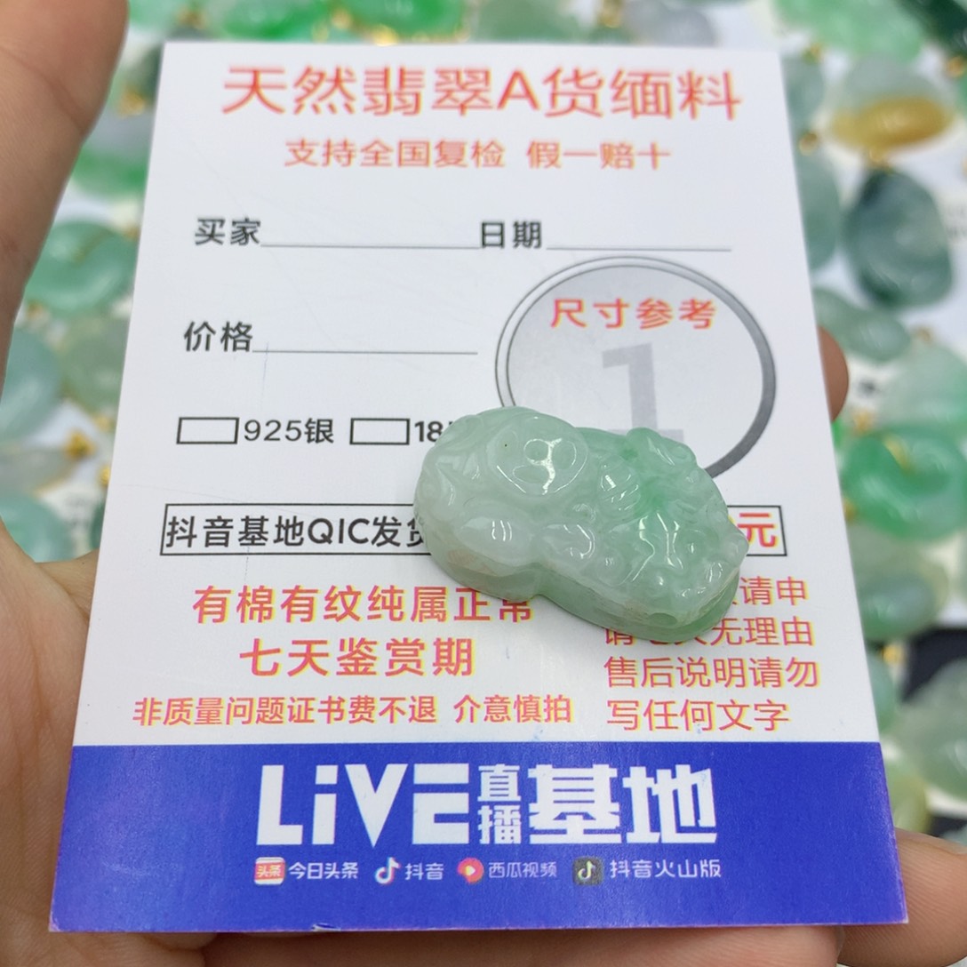 翡翠颈饰未镶嵌翡翠