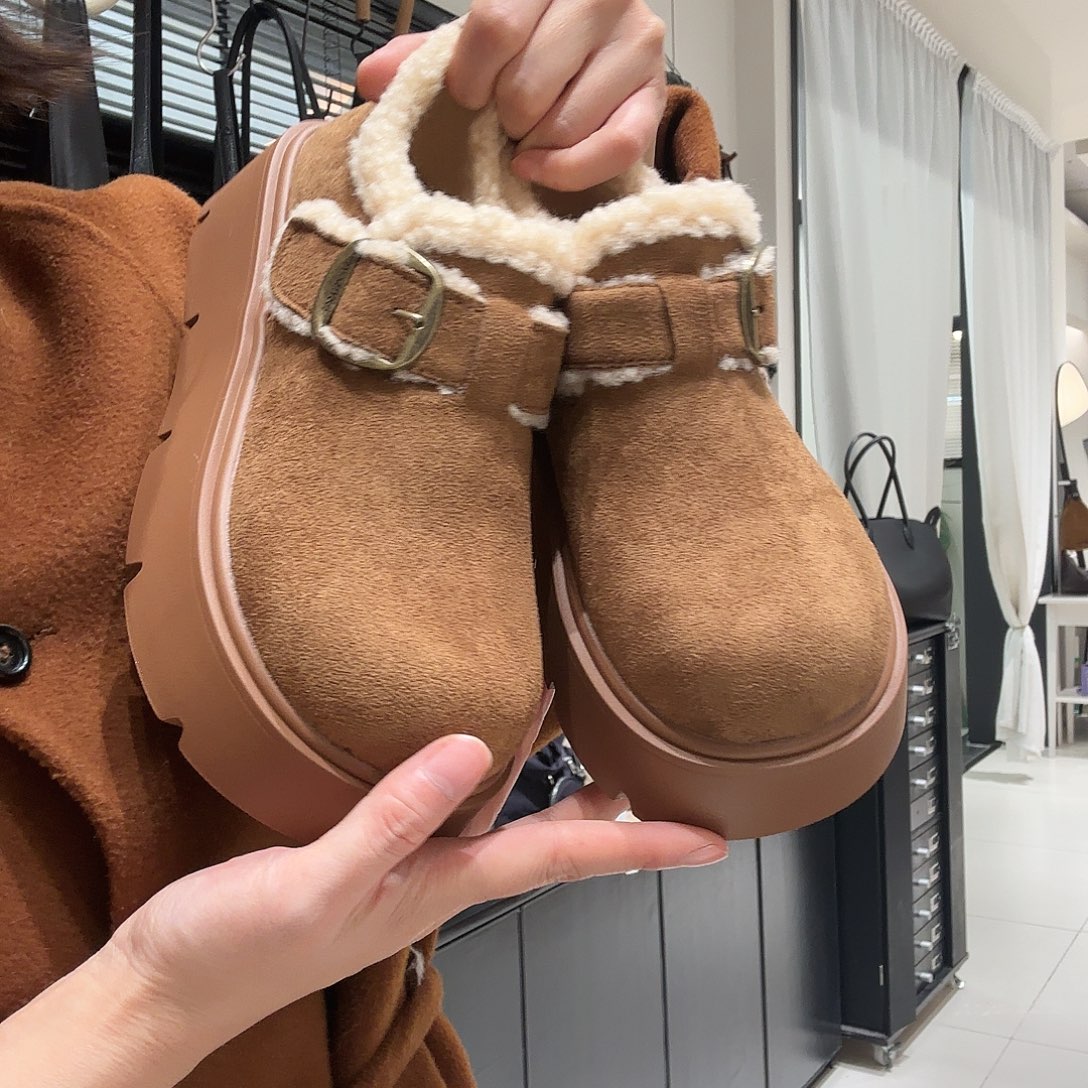 麂皮（革）雪地靴博肯 毛毛 冬天