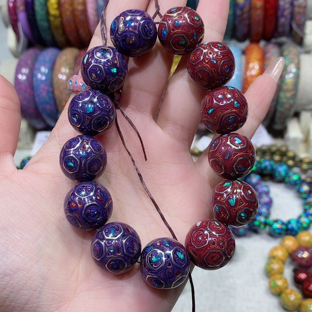 小*大漆1.5千层掐丝……13颗……