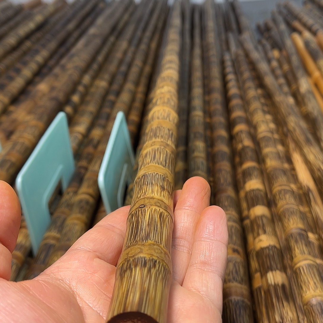 斯***号竹精美金丝实心竹1.24米长直径1.7-2.1cm